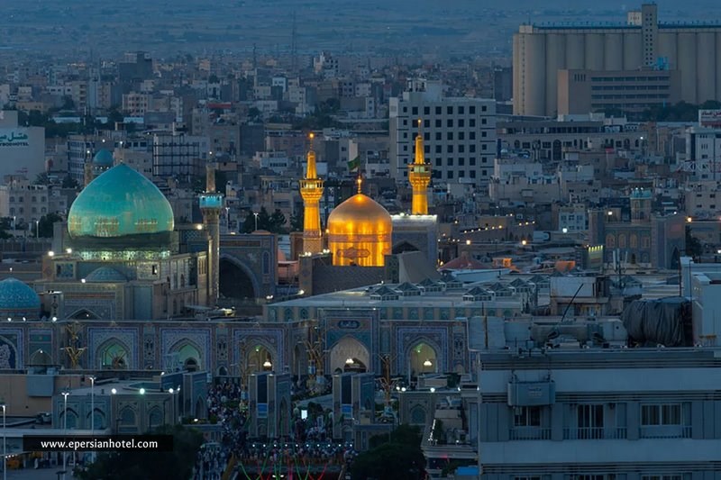 نمای کلی حرم امام رضا مشهد